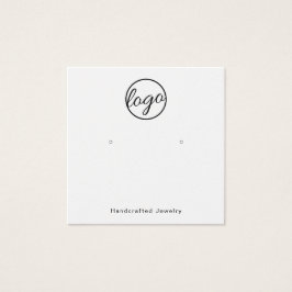 カスタム白黒スクエアイヤリングホルダーカード
