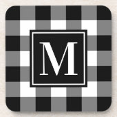 カスタム白黒バッファロープライド単角 コースター (正面)