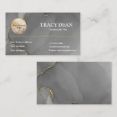 カスタム白黒モダンプロフェッショナル 名刺 (正面/裏面)