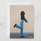 カスタム白黒写真21歳のパーティー 招待状 (裏面)