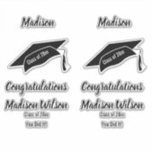 カスタム白黒卒業 シール (正面)