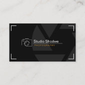 カスタム白黒撮モダン影 名刺 (正面)