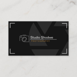 カスタム白黒撮モダン影 名刺