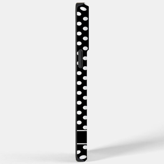 カスタム白黒水玉模様デザイン Case-Mate iPhoneケース (裏面 / 右)