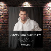 カスタム白黒男30歳の誕生日 タペストリー