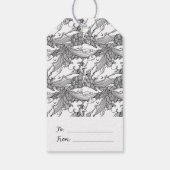 カスタム白黒鯨類 ギフトタグ (裏面)