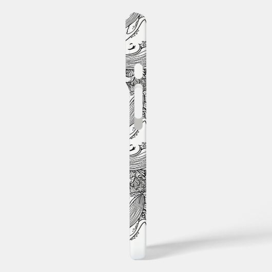 カスタム白黒鯨類 Case-Mate iPhoneケース (裏面 / 左)