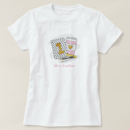 カスタム白1年生先生 Tシャツ