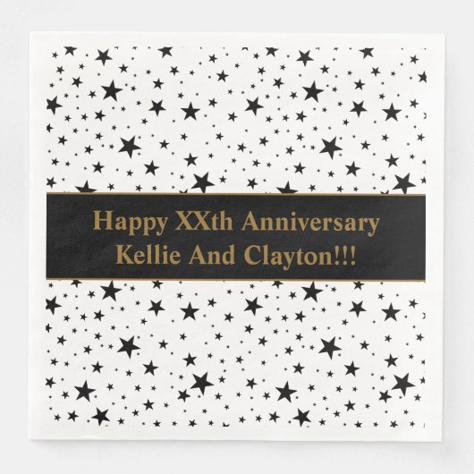 カスタム白/黒スター結婚ズ記念日 (正面)