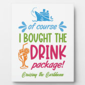 カスタム目的地クルーズドリンク フォトプラーク (正面)