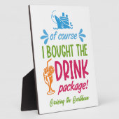 カスタム目的地クルーズドリンク フォトプラーク (側面)