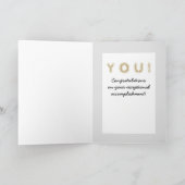 カスタム看護学位祝いカード カード (内部)