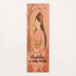 カスタム瞑想アートマインドフルネスゼンピンク ヨガマット