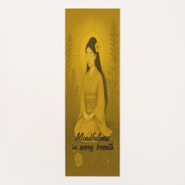 カスタム瞑想アートマインドフルネスゼンブラウン ヨガマット