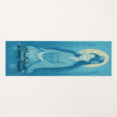 カスタム瞑想アートマインドフルネスゼンブルー ヨガマット (正面(横))