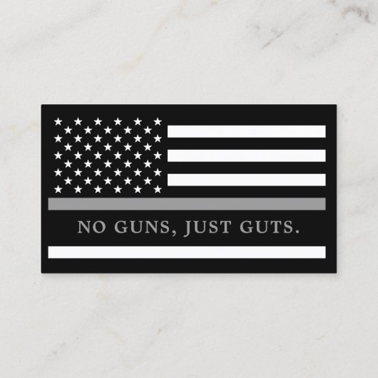 カスタム矯正官法執行のロゴ 名刺 (裏面)