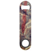 カスタム石化木材w石英 – ボトルオープナー (正面)