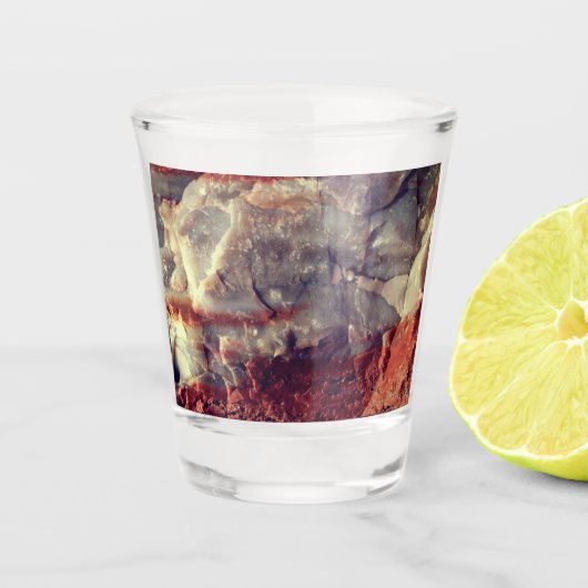 カスタム石英石英製ショットガラス ショットグラス (正面)