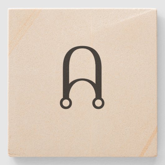 カスタム砂岩コースター ストーンコースター (正面)