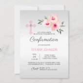 カスタム確認フローラピンククロスガール+ POEM 招待状 (正面)