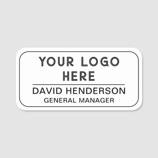 カスタム磁気会社従業員名タグ 名札 (正面)