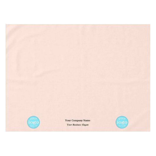 カスタム社名ロゴトレードショーバラ テーブルクロス (正面(横))