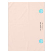 カスタム社名ロゴトレードショーバラ テーブルクロス (正面)