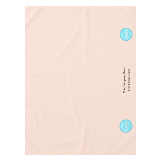 カスタム社名ロゴトレードショーバラ テーブルクロス (正面)