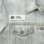 カスタム社名ロゴ付きモダン 名札 (インサイチュ)