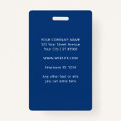 カスタム社員の写真会社のロモダンゴ名 バッジ (裏面)