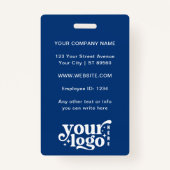 カスタム社員の写真会社のロモダンゴ名 バッジ (裏面)