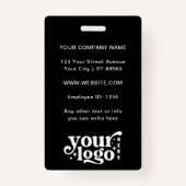 カスタム社員の写真会社のロモダンゴ名 バッジ (裏面)