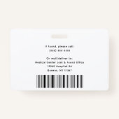 カスタム社員の写真会社のロモダンゴ名 バッジ (裏面)