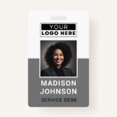 カスタム社員の写真会社のロモダンゴ名 バッジ (正面)