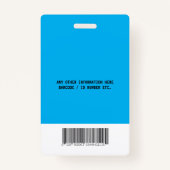 カスタム社員の写真会社のID パーソナライズされた バッジ (裏面)