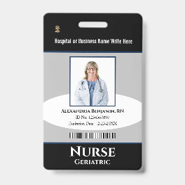 カスタム社員写真ロゴバーコード名札 バッジ