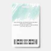 カスタム社員写真、バーコード、ロゴ、名札 バッジ (裏面)