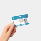 カスタム社員写真、ロゴ、バーコードIDバッジ バッジ (手持ち)