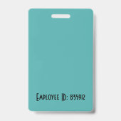 カスタム社員写真ID バッジ (裏面)