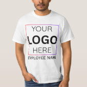 カスタム社員名ロゴ| 個人別スタッフ Tシャツ (正面)