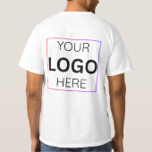 カスタム社員名ロゴ | 個人別スタッフ Tシャツ (裏面)
