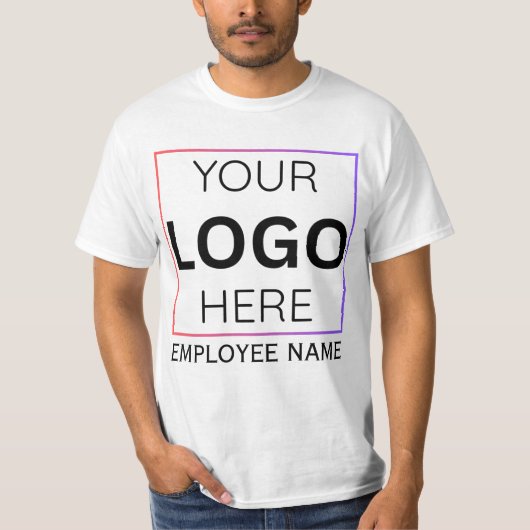 カスタム社員名ロゴ | 個人別スタッフ Tシャツ (正面)