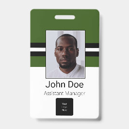 カスタム社員名、写真、バーコード、ロゴ バッジ