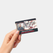 カスタム社員名 ID カード ロゴ バーコード 写真 バッジ (手持ち)