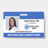 カスタム社員、ロゴ、写真IDバッジ バッジ (Front)