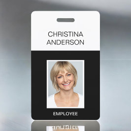 カスタム社員 – 名前フォトワー企業のク バッジ