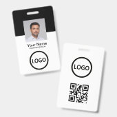 カスタム社員 現代のIDカード QRコード バッジ (正面&裏面)