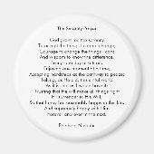 カスタム祈りの言葉曲のやる気を起こさせる引用文 マグネット (正面)