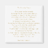 カスタム祈りの言葉曲引用文メ感動的ッセージ マグネット (正面)