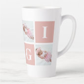 カスタム祖母Gigi 4 Photo Collage カフェラテマグ (右)